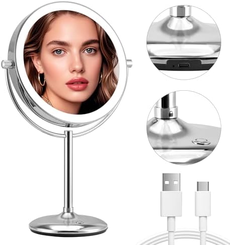 9 Magnifying Makeup Mirror with Light 1X10X