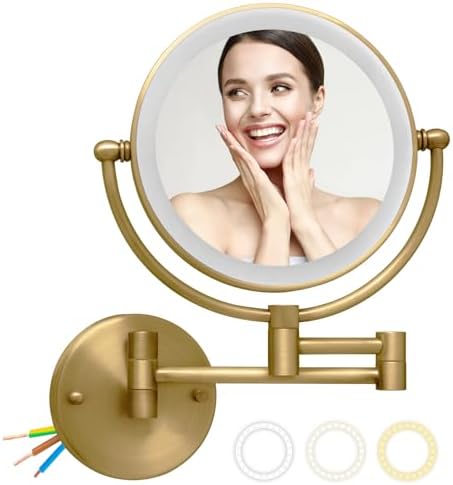 Wall-Mounted Makeup Mirror with 7W Light