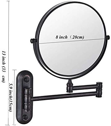 Wall-Mounted Vanity Mirror with 3x Magnification for Makeup