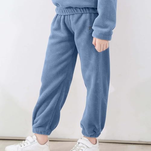 Cozy Fleece Joggers with Elastic Waist for Kids