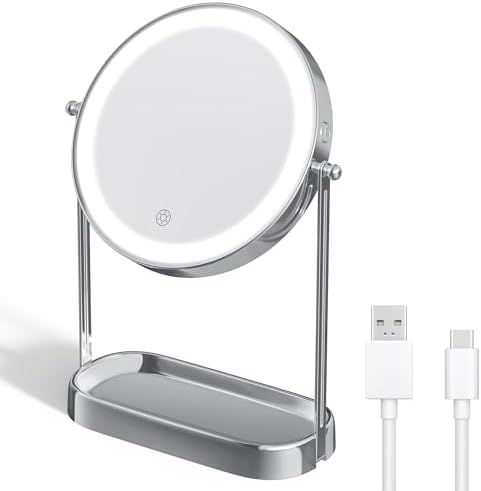 Decovesta Lighted Makeup Mirror with Lights Storage Tray