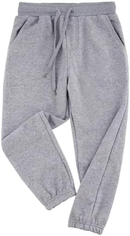 Kids Unisex Cotton Sweatpants for Boys Girls Age 5 14