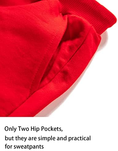 Boys Solid Color Drawstring Cotton Sweatpants Jogger Pants