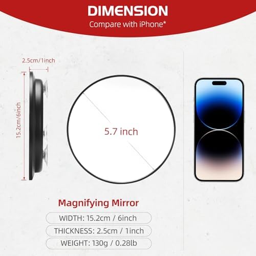 High Magnification Makeup Mirror 20x