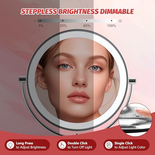 9 Magnifying Makeup Mirror with Light 1X10X