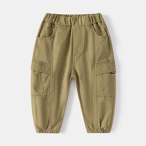 Elastic Waistband Cargo Pants for Boys