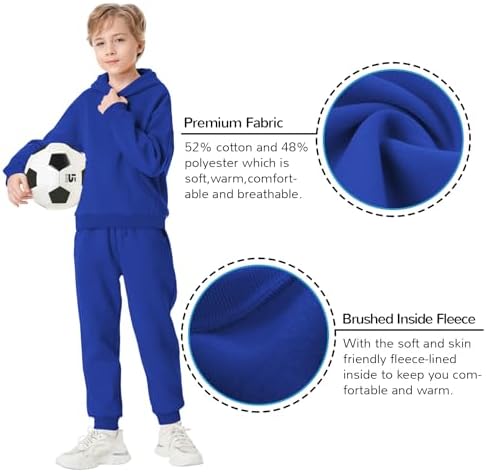 QBK Toddler to Youth Sweatpants with Pockets for Kids