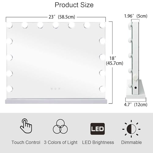 Elegantly Modern 10X Vanity Mirror
