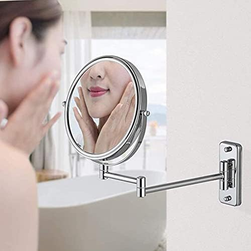wall-mounted makeup mirror - 3x magnification