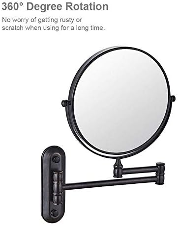 Wall-Mounted Vanity Mirror with 3x Magnification for Makeup