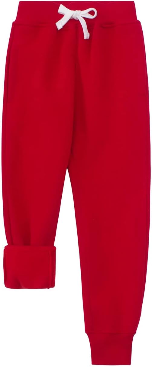 SpringGege Boys Fleece Jogger Pants Warm Stretchy and Pleasant to Wear