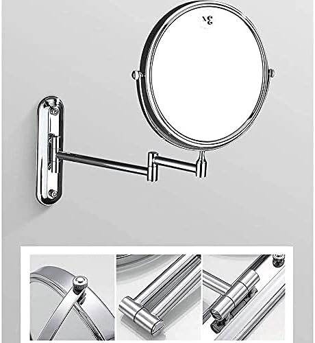 DEIHGE Folding Wall-Mounted Vanity Mirror Double-Sided Makeup Wardrobe