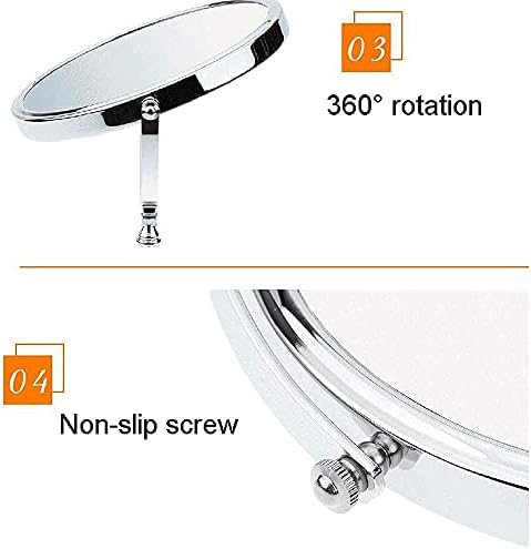 Stylish Double-Sided 304 Stainless Steel Makeup Mirror