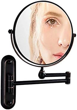 DEIHGE Double-Sided Wall-Mounted Makeup Mirror with 360 Swivel Extendable Arm