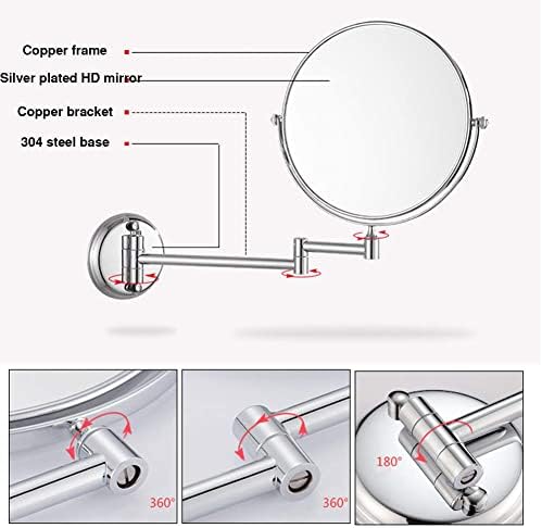 Sturdy Wall-Mounted Makeup Mirror