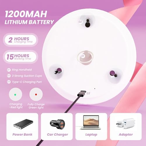 6 Magnifying Makeup Mirror withLED Light for Travelers