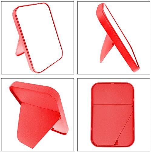 Coobbar Premium Square Makeup Mirror Adjustable Durable Space-Saving for Women
