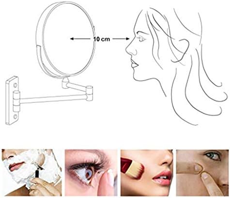 Compact 8-inch Makeup Mirror