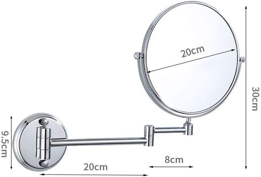 8-Inch Wall-Mounted Makeup Mirror