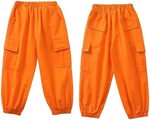 Happy Cherry Kids Girl Hip Hop Outfits Loose Dance Joggers 2023