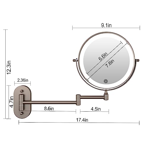 FASCINATE Wall-Mounted Lighted Vanity Mirror