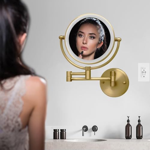 Wall-Mounted Makeup Mirror with 7W Light
