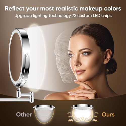 FASCINATE Rechargeable Extendable Makeup Mirror