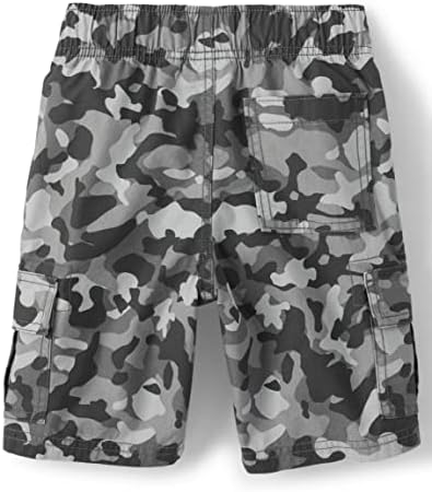 Boys Cargo Shorts with Camo Flap Pockets Cstu412h061