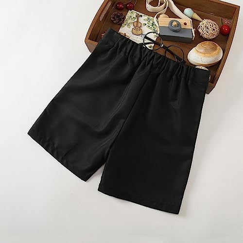 Black Stretch Chino Shorts for Boys - Premium Performance Stretch-fit