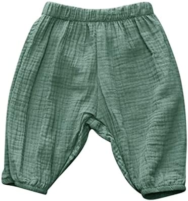 Cotton Linen Joggers for Toddler Boys Girls Harem Pants