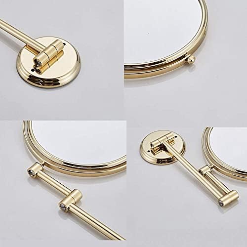 Wall-Mounted Double-Sided Swivel Makeup Mirror Extendable