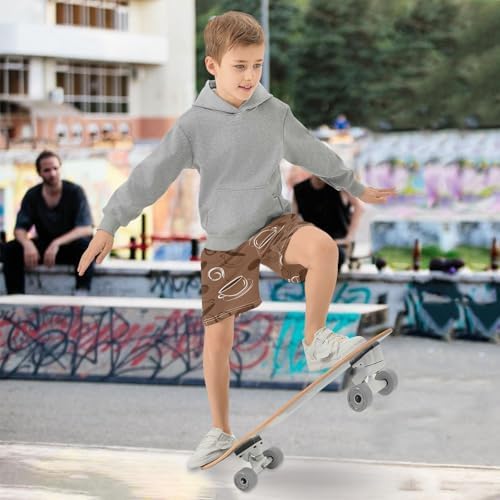 Aflyko Boys Summer Pocket Lightweight Casual Shorts with Adjustable Waist