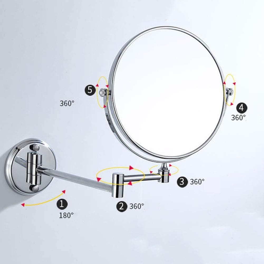 8-Inch Wall-Mounted Makeup Mirror