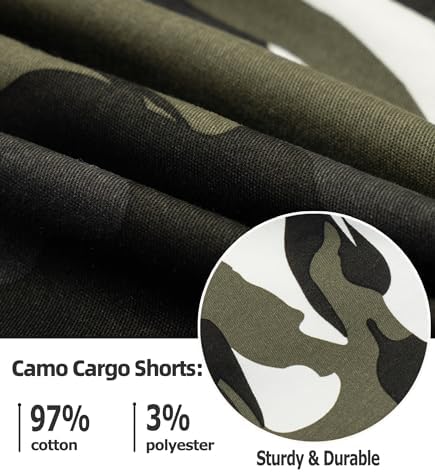 Camouflage Cargo Shorts for Kids TLAENSON