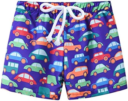 Toddler Boys Summer Lightweight Car Print Shorts