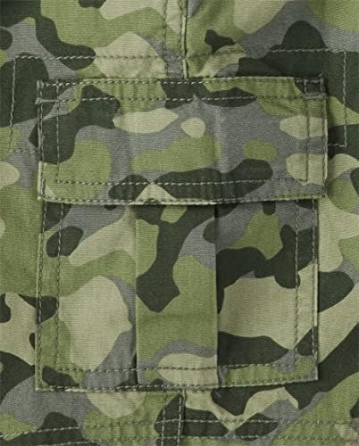 Boys Cargo Shorts with Camo Flap Pockets Cstu412h061