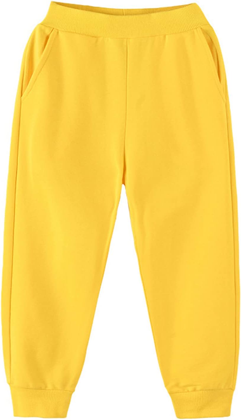 EISHOW Spring Cotton Joggers for Boys Girls 1-8 Years