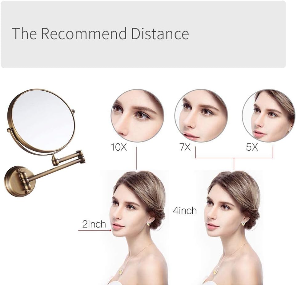 Premium Double-Sided Swivel Makeup Mirror