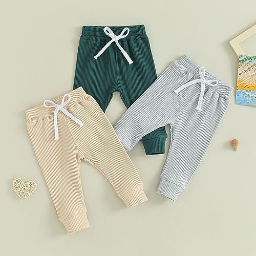 3-Pack Toddler Elastic Casual Pants
