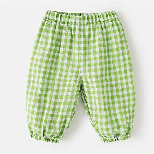 Toddler Boys Girls Plaid Harem Pants Loose Elastic Waist Joggers