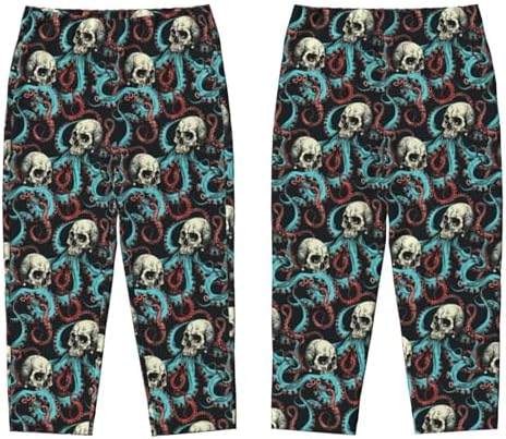 YSBKN Soft Octopus Skull Joggers
