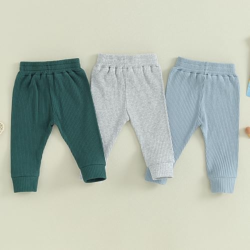 3-Pack Toddler Casual Stretch Bottom Pants for Boys Girls