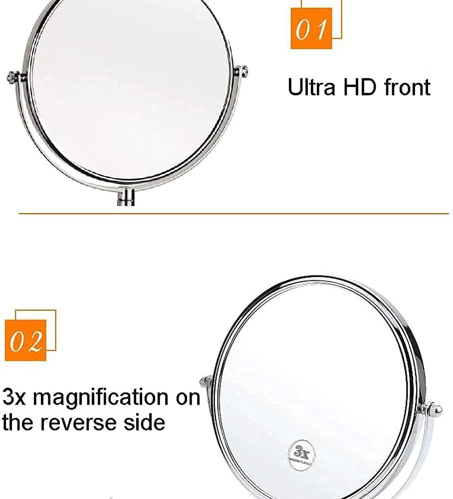 Stylish Double-Sided 304 Stainless Steel Makeup Mirror