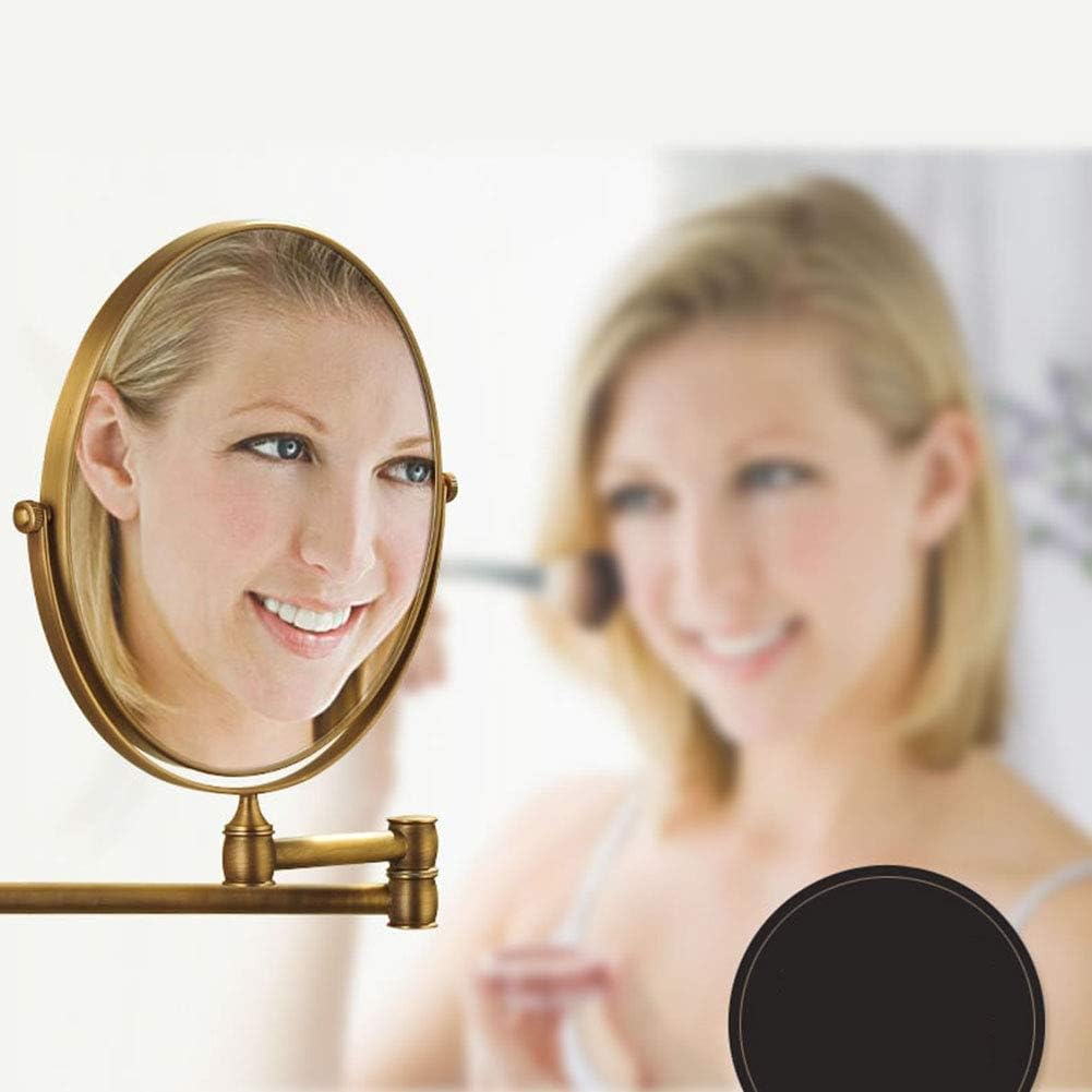 Wall-Mounted Double-Sided Swivel Makeup Mirror Extendable