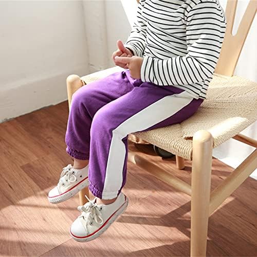 Stay Warm Cozy Fleece-Lined Cotton Striped Joggers for Toddler Boys Girls