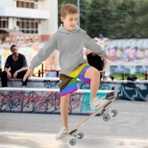 Aflyko Boys Casual Shorts with Pockets for Summer