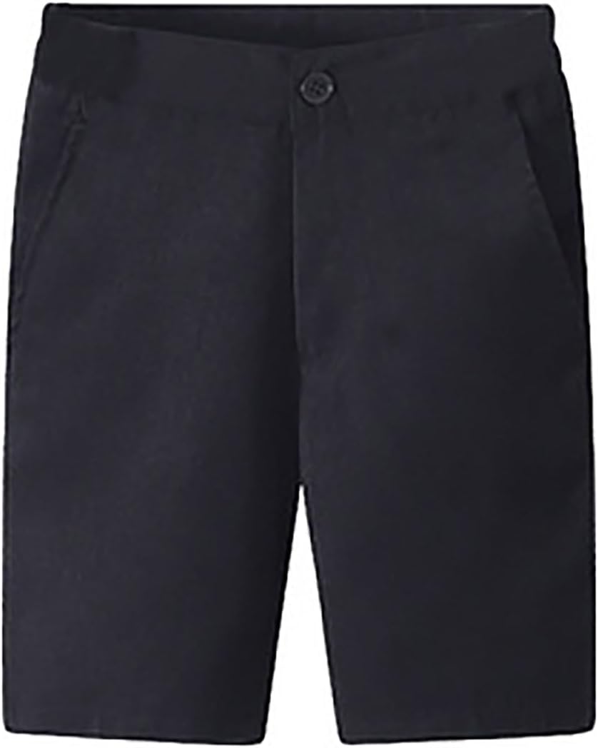 Black Stretch Chino Shorts for Boys - Premium Performance Stretch-fit