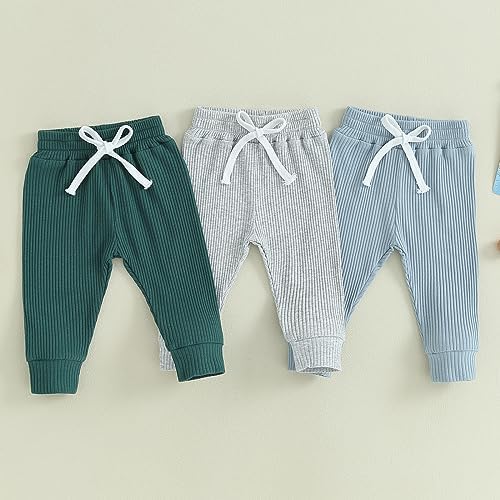 3-Pack Toddler Casual Stretch Bottom Pants for Boys Girls