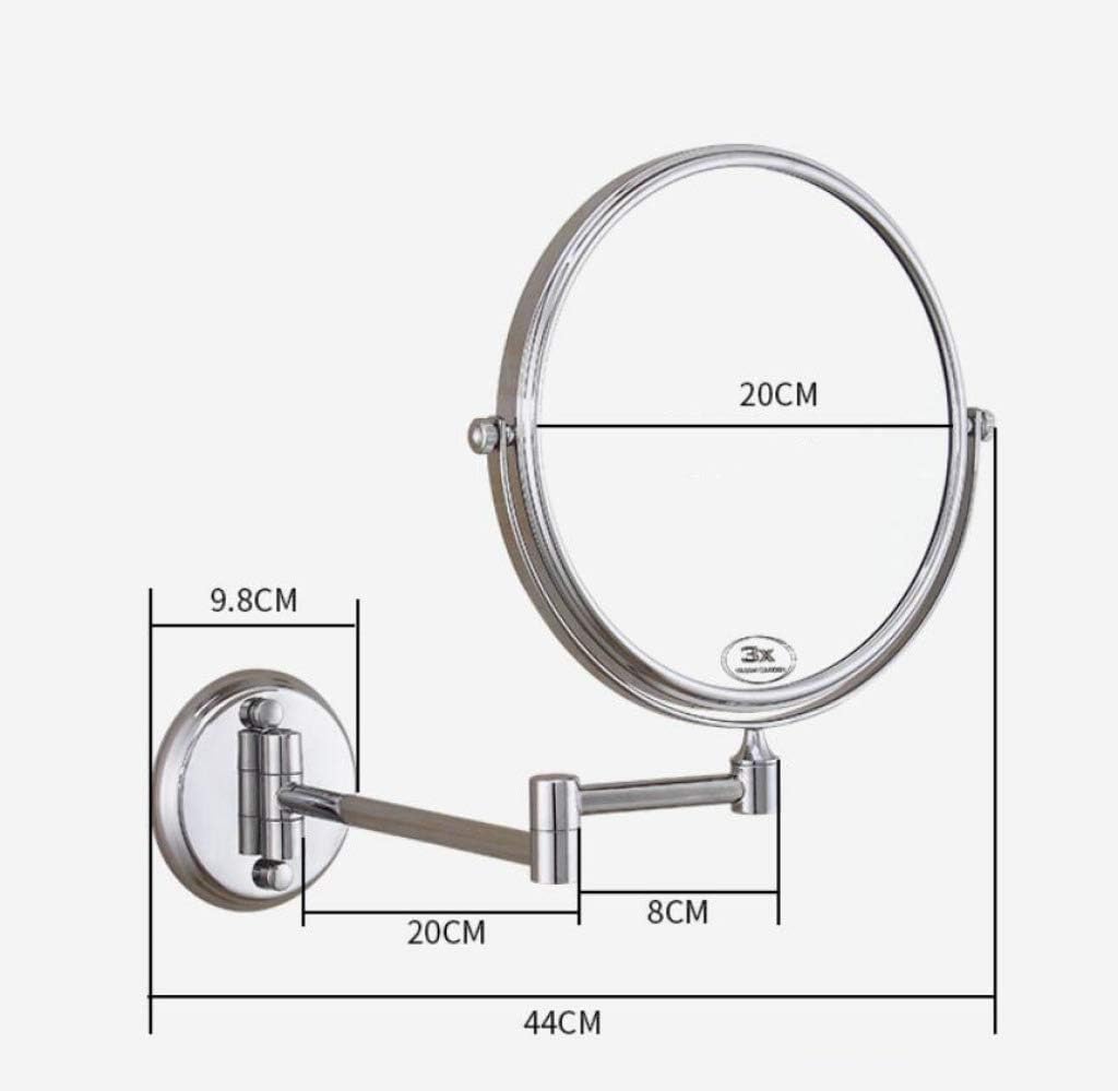 Compact 8-inch Makeup Mirror