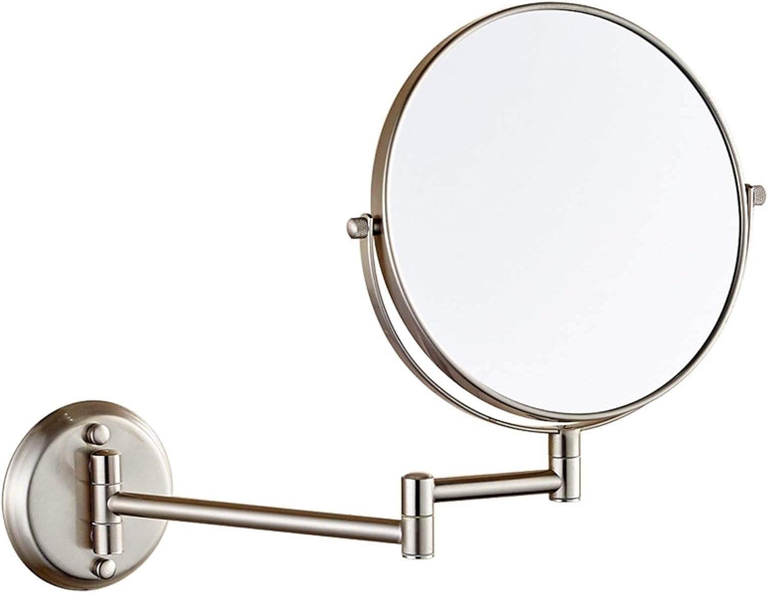 Wall-Mounted 8 Vanity Mirror 360 Swivel 5X Magnification